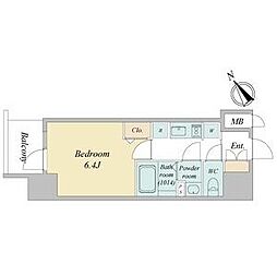 名古屋市営名城線 熱田神宮伝馬町駅 徒歩2分の賃貸マンション 5階1Kの間取り
