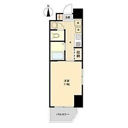 名古屋市営名城線 熱田神宮伝馬町駅 徒歩5分の賃貸マンション 7階1Kの間取り