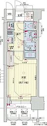 名古屋市営東山線 亀島駅 徒歩5分の賃貸マンション 7階1Kの間取り