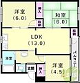 東垂水住宅6号棟4階4.8万円