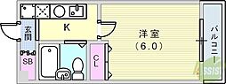 AMENITY須磨 ワンルームの間取図画像