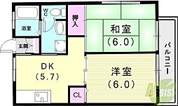 ハイツ中島 2階