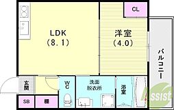 ル・ロワ駒ヶ林 1階/-