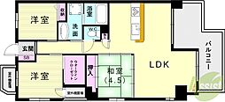 アルファステイツ神戸塩屋シーサイドテラス2 3LDKの間取図画像