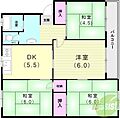 高倉台6-1団地19号棟4階5.0万円