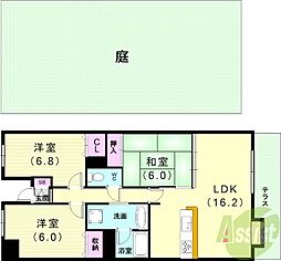 ダイアパレス塩屋 3LDKの間取図画像