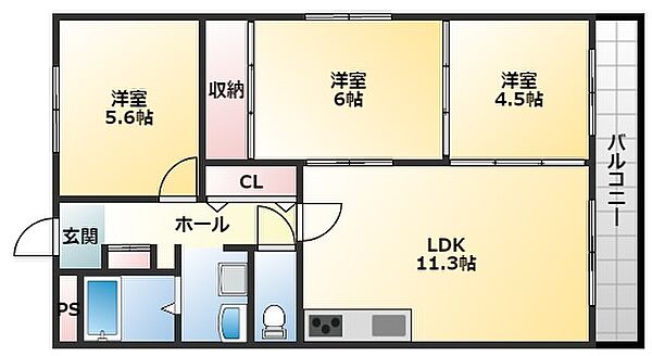 同じ建物の物件間取り写真 - ID:227082222060