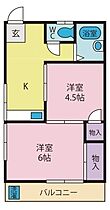 コーポ土橋  ｜ 山梨県甲府市酒折３丁目（賃貸マンション2K・3階・33.00㎡） その2