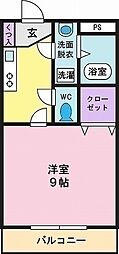 アヴァンセ 1Kの間取図画像