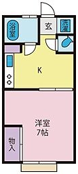 ルミネ 1Kの間取図画像