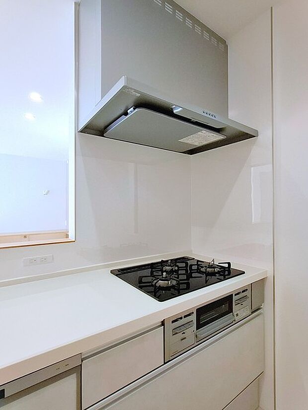 3口コンロ＆レンジフード