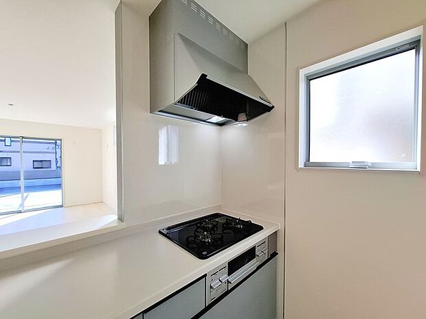 レンジフード＆3口コンロ