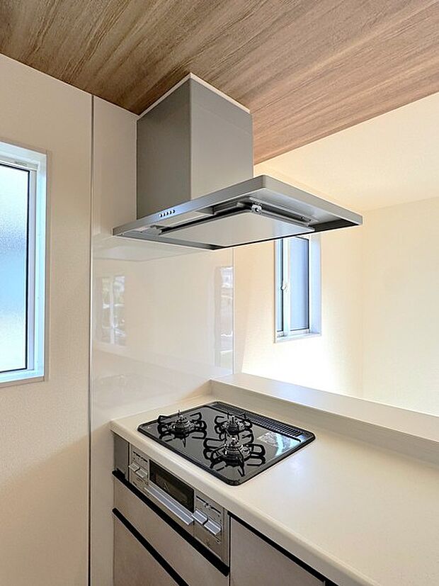 3口コンロ＆レンジフード