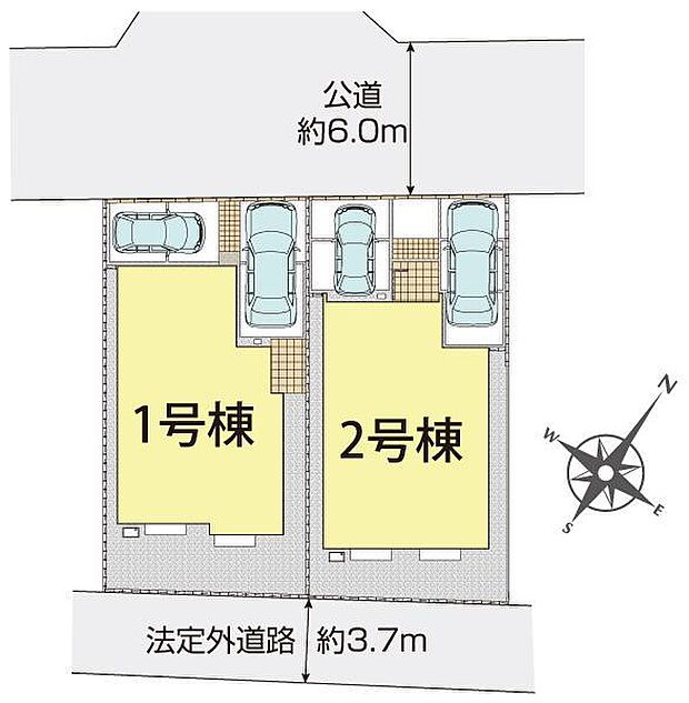 カースペース2台あり