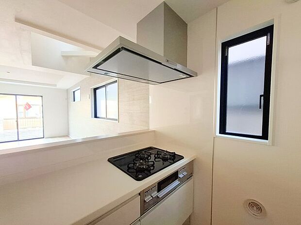 3口コンロ＆レンジフード