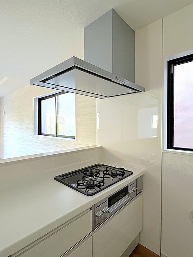 3口コンロ＆レンジフード