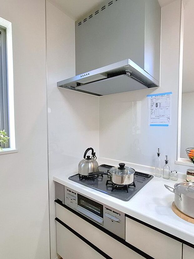 3口コンロ＆レンジフード
