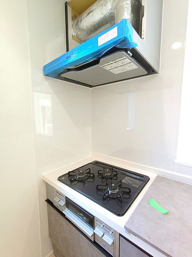 3口コンロ&レンジフード