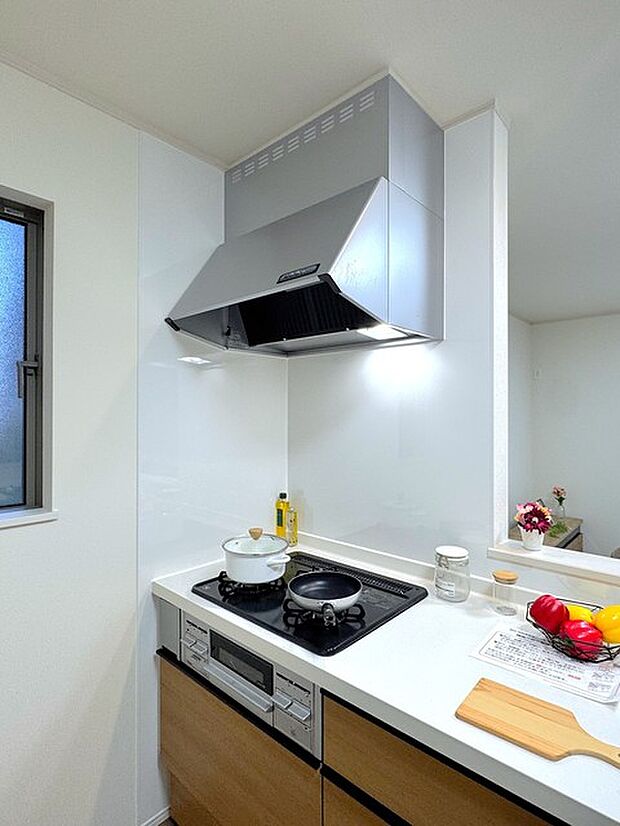 3口コンロ＆レンジフード