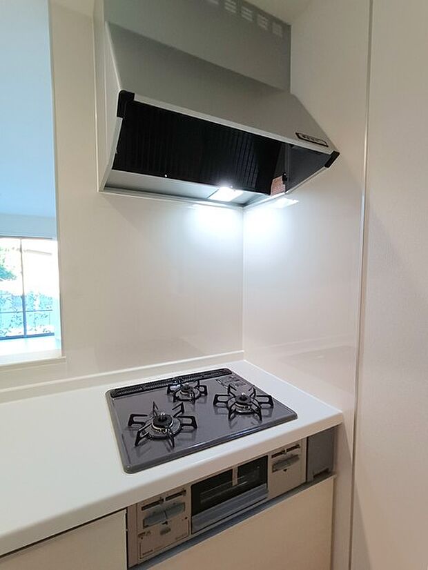 3口コンロ＆レンジフード