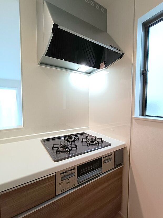 3口コンロ＆レンジフード