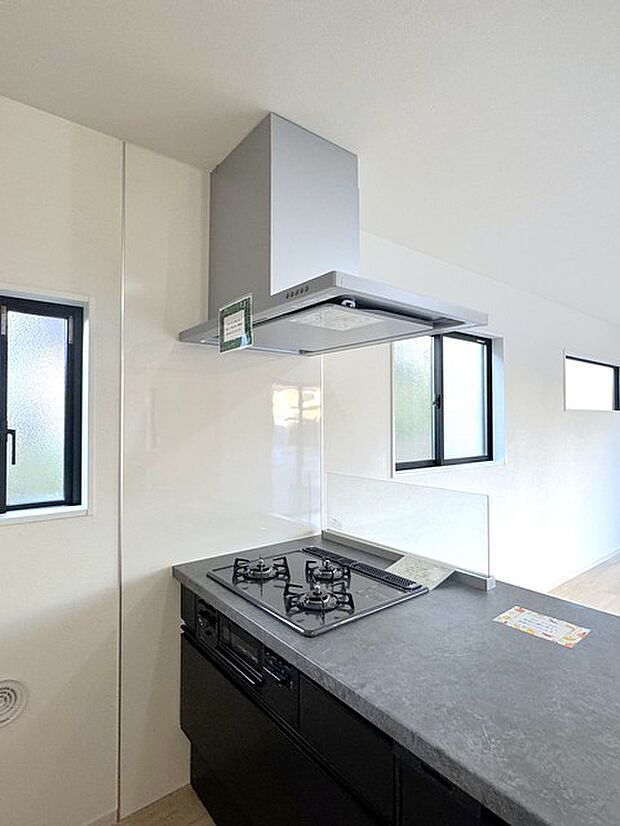 3口コンロ＆レンジフード