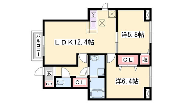 同じ建物の物件間取り写真 - ID:228047694057