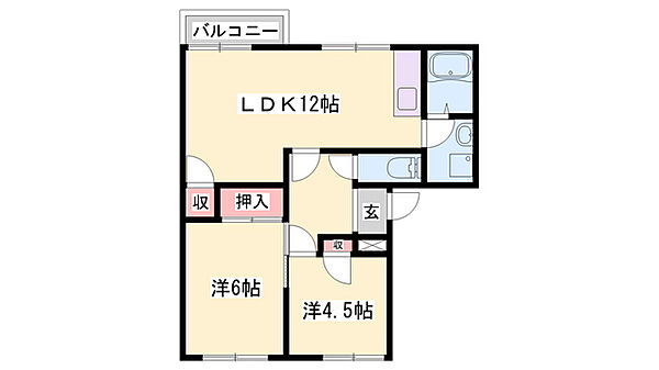 兵庫県たつの市御津町苅屋(賃貸アパート2LDK・2階・50.00㎡)の写真 その2