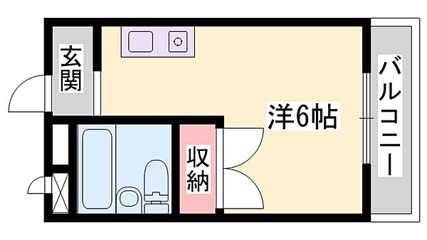 Prossimo　HIMEJI ｜兵庫県姫路市書写(賃貸アパート1R・2階・18.90㎡)の写真 その2