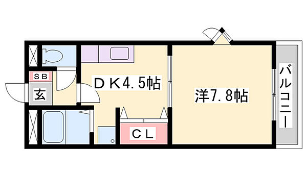 シャインハート ｜兵庫県加東市藤田(賃貸アパート1DK・2階・30.96㎡)の写真 その2
