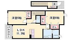 エーデル緑ヶ丘Ｄ 2階/-