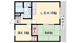 クレール香呂Ａ棟 2階