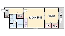 間取図画像 1LDK