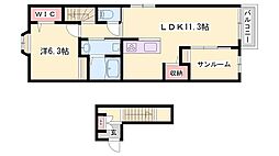 サンセールIIB 2階/-