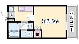 アメニティ水上 1Kの間取図画像