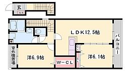 ロワジール 2階