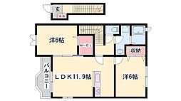 グランディールII−Ａ 2階