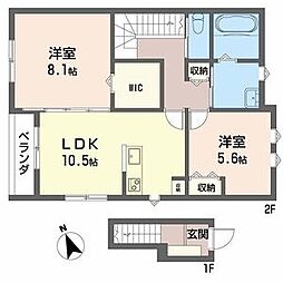 間取図画像 2LDK