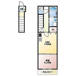 Avanpi 1LDKの間取図画像