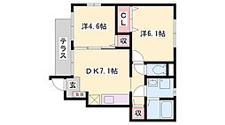 メゾン・佐野 2DKの間取図画像