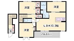シャーメゾンアムール 3LDKの間取図画像