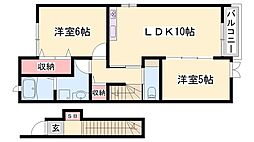 プラシード和　上郡Ｂ 2階/-
