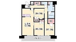 姫路ザ・レジデンス 3LDKの間取図画像