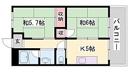 上中グリーンハイツ 2階/-