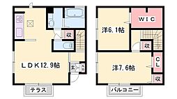 ポルトリーヴァ 2LDKの間取図画像