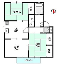 ウインディヒルズA棟 2階/-
