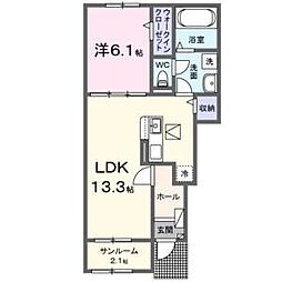 メゾングレーヌ東觜崎駅前B 1階/-