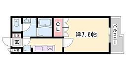 コンソルテ 1Kの間取図画像