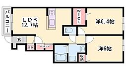 ベル・セーズ 2LDKの間取図画像