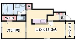 エスパス リッシュ 田井 B 1階/-